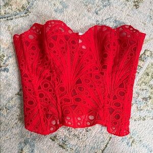 Red Lace corset